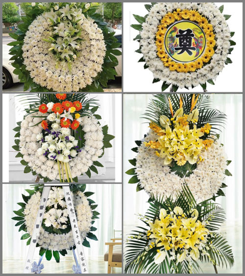 广东肇庆市封开县都平镇勿乃村花圈速递